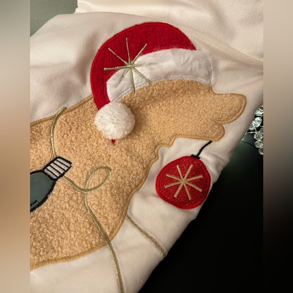 Christmas Decor Bundle Golden Retriever, Goldendoodle, Lab Tree Skirt & Stocking - Picture 5 of 5